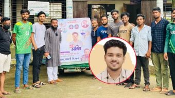 ছাত্রদল নেতা তাজের জন্মদিন উপলক্ষে খাদ্য সামগ্রী বিতরণ।