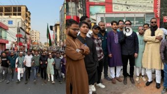 সিলেট ১ আসনে যুক্তরাজ্য যুবদল নেতা মিনারের নেতৃত্বে ধানের শীষের প্রচারণা